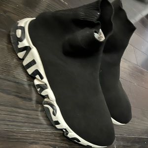 Authentic Mens Balenciaga Speed Sock Sneakers Size US 9.